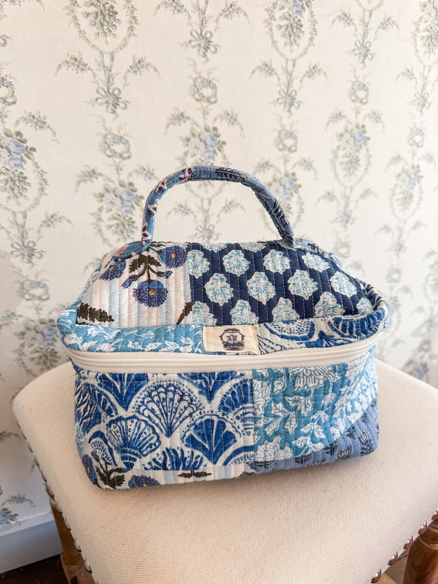 Blue City | Quilted Cosmetic Bags-set of 3