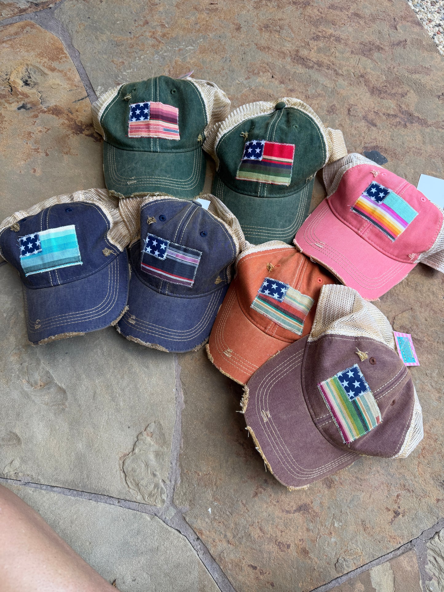 USA FLAG Trucker Hat - Many Colors!