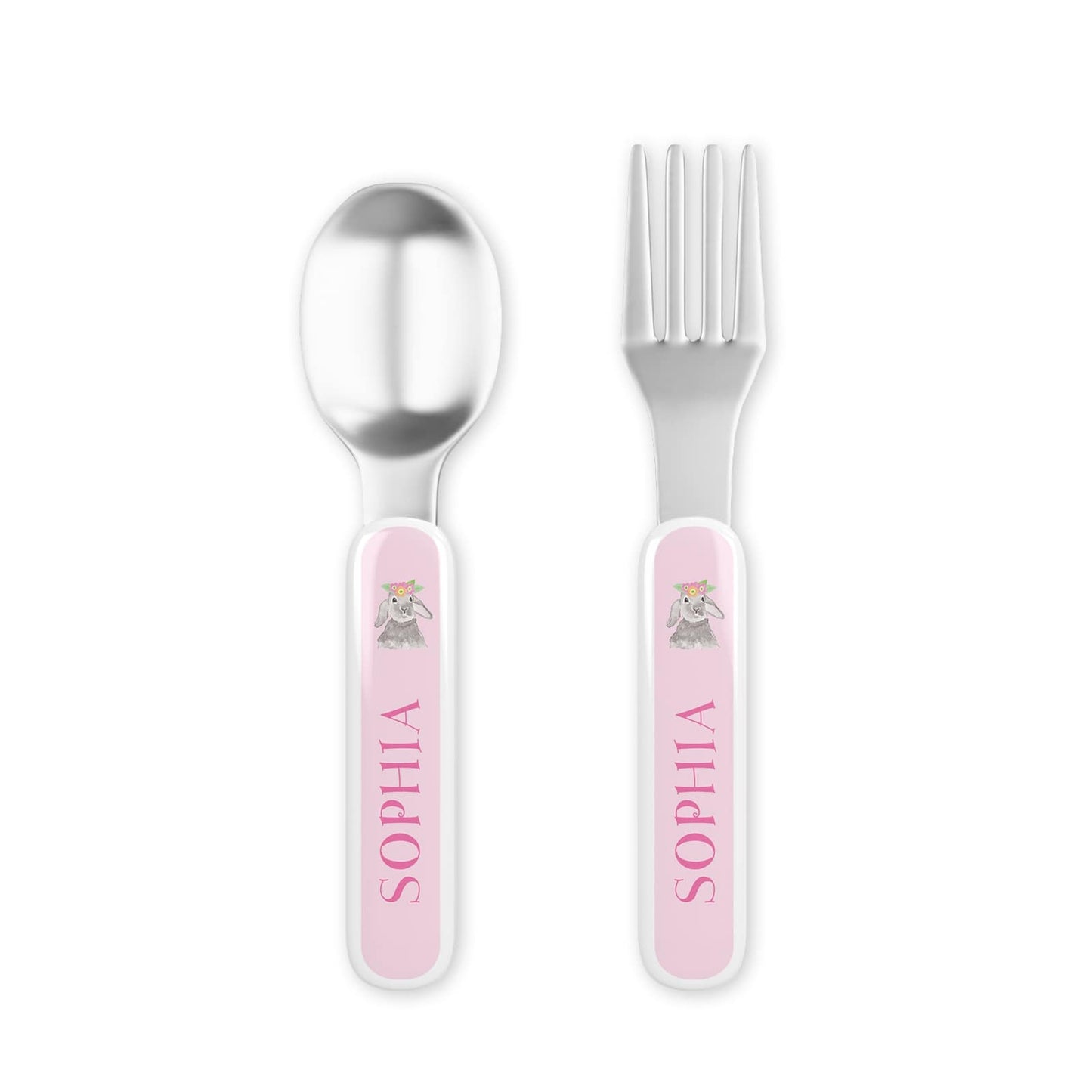 Bunny Love Personalized Dish Set for Kids