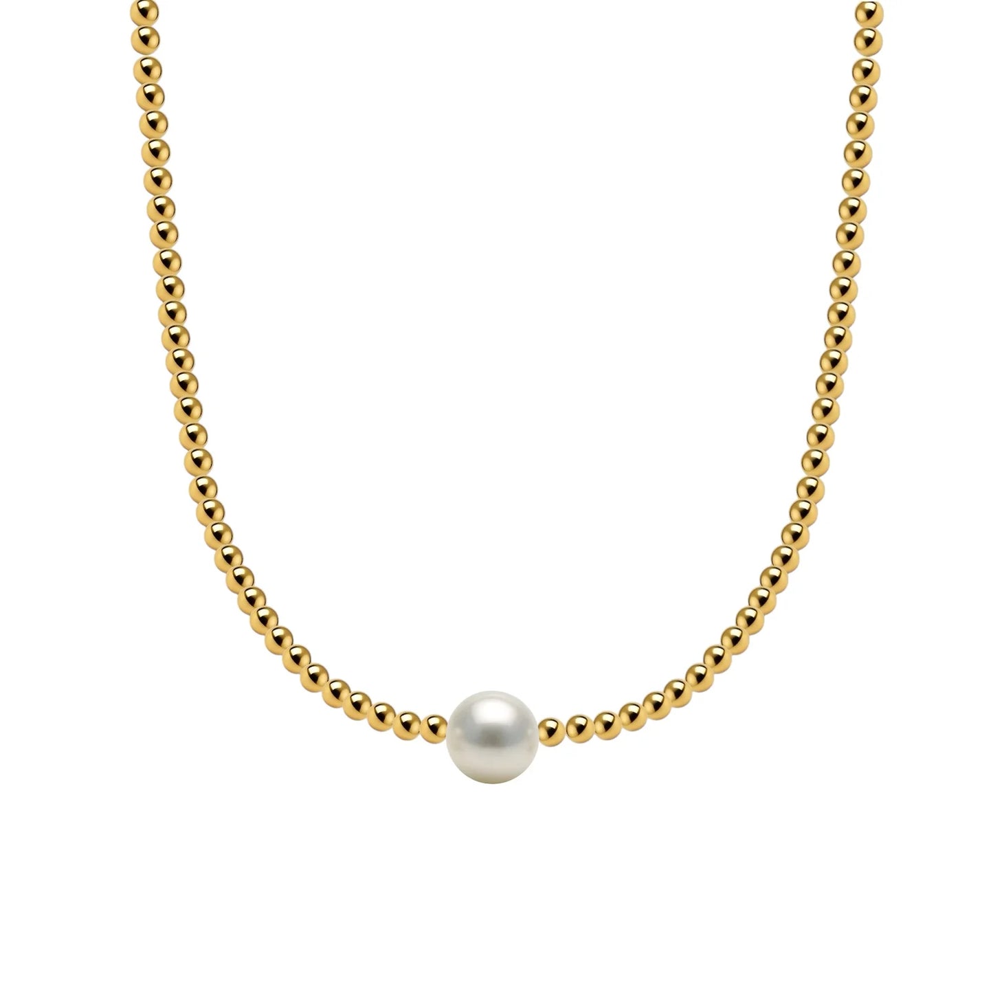 Audrey Gold Filled Beaded Necklace