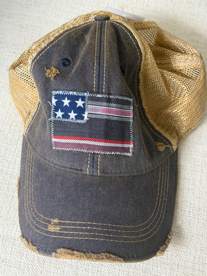 USA FLAG Trucker Hat - Many Colors!