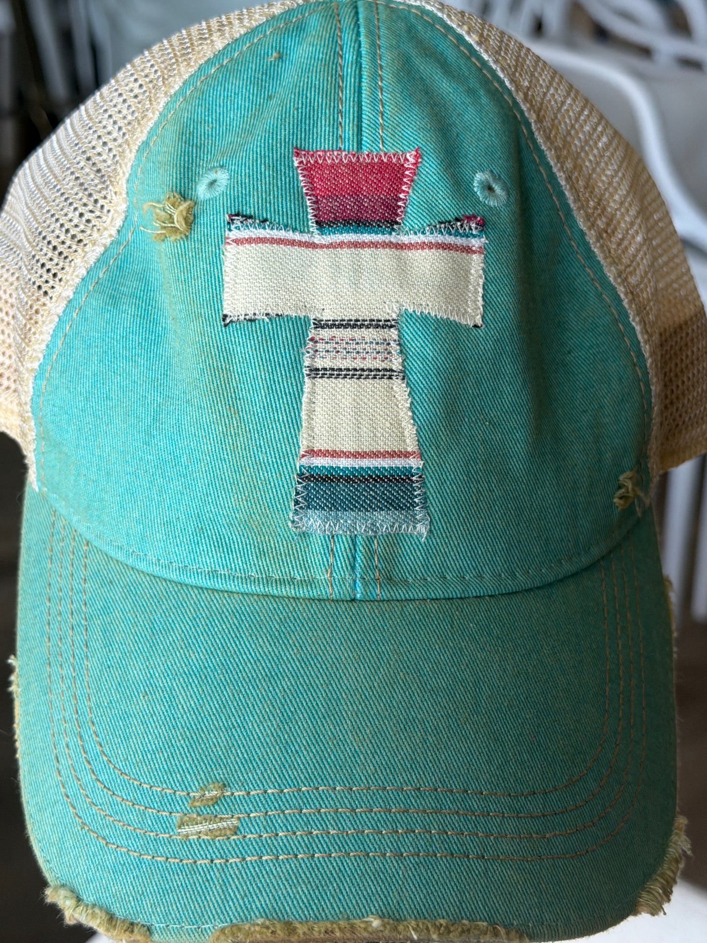 Cross Trucker Hat - Cool Mint