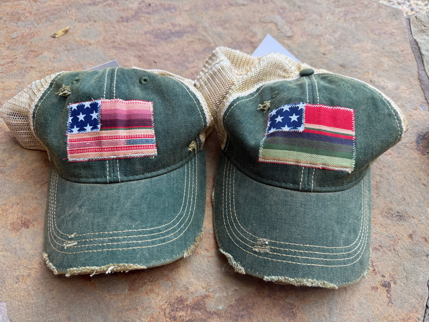 USA FLAG Trucker Hat - Many Colors!