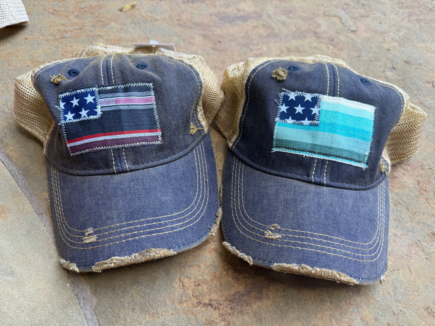 USA FLAG Trucker Hat - Many Colors!
