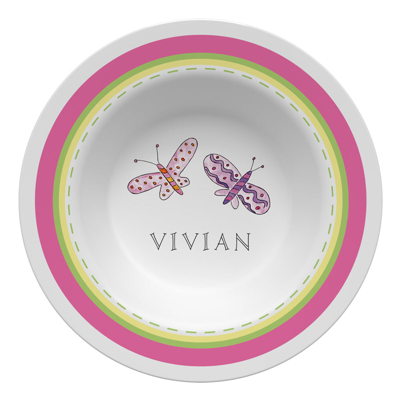 Garden Party Personalized Dish Set for Kids