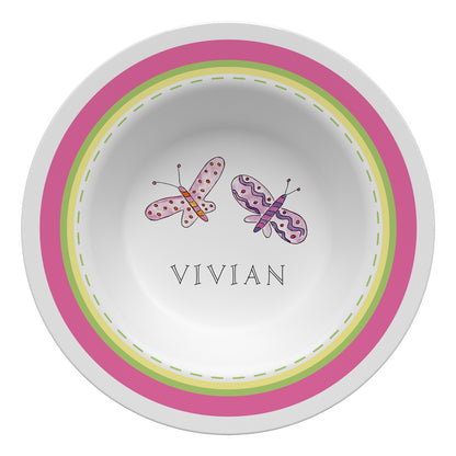 Garden Party Personalized Dish Set for Kids