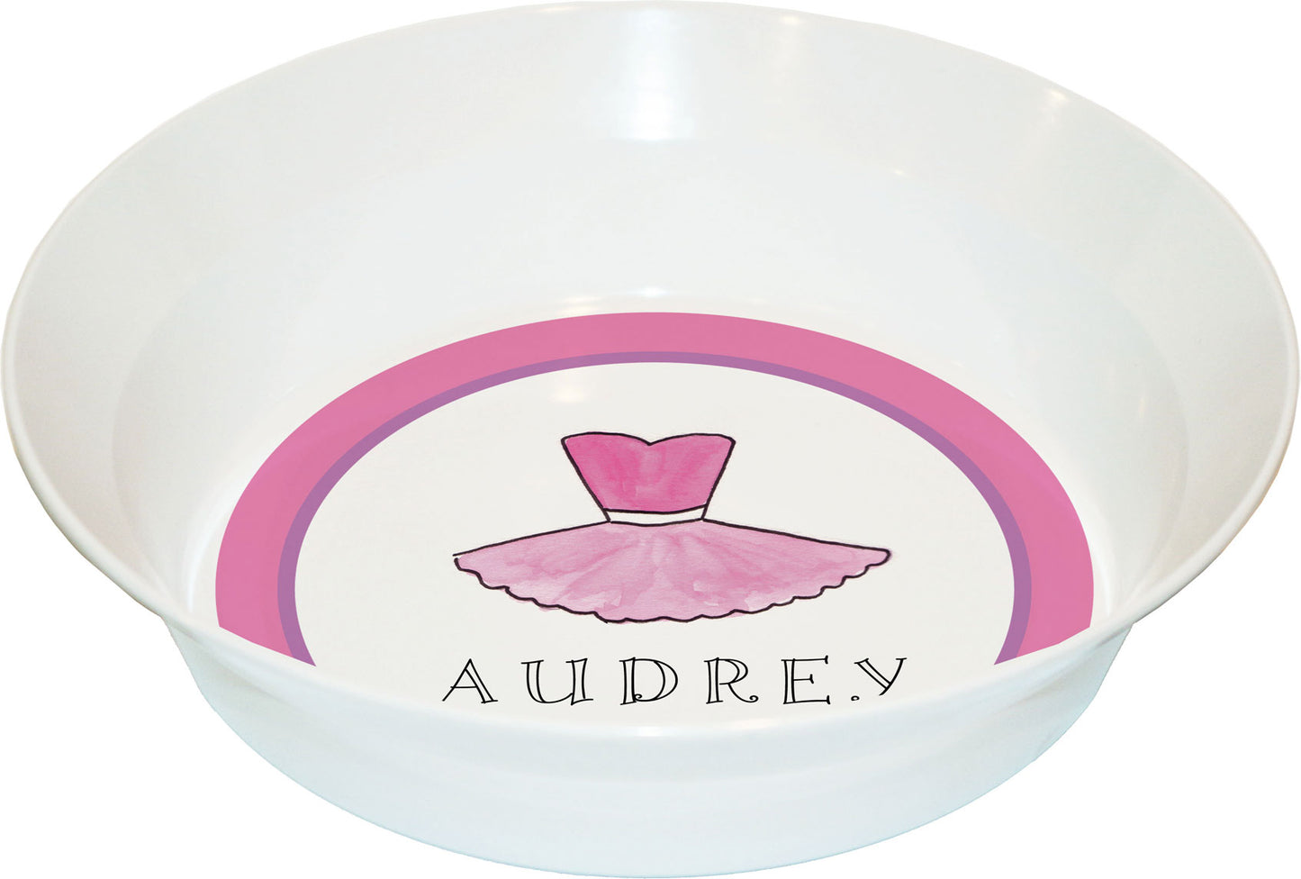 Ballerina Girl Personalized Dish Set for Kids