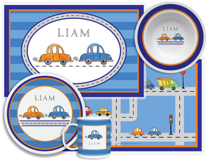 Vroom Vroom Car Personalized Dish Set for Kids