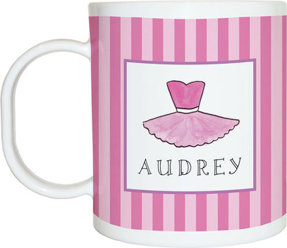 Ballerina Girl Personalized Dish Set for Kids
