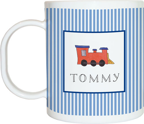 Trains Personalized Dish Set for Kids