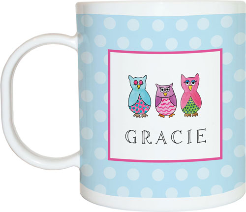 Owl Personalized Dish Set for Kids