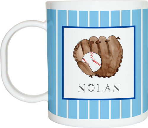 Little Slugger Baseball Personalized Dish Set for Kids