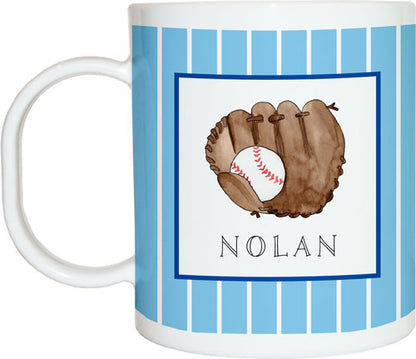 Little Slugger Baseball Personalized Dish Set for Kids