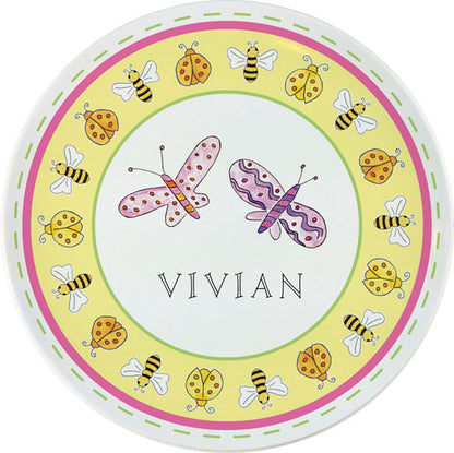 Garden Party Personalized Dish Set for Kids