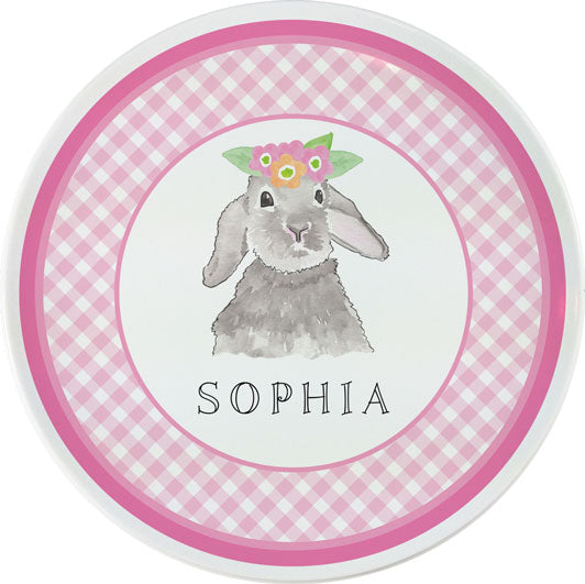 Bunny Love Personalized Dish Set for Kids