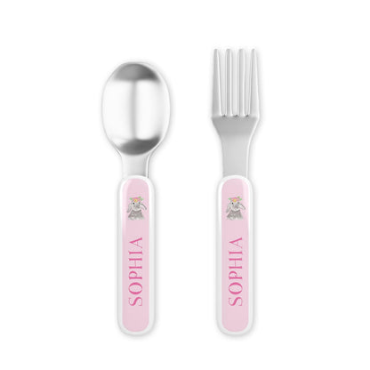 Bunny Love Personalized Dish Set for Kids